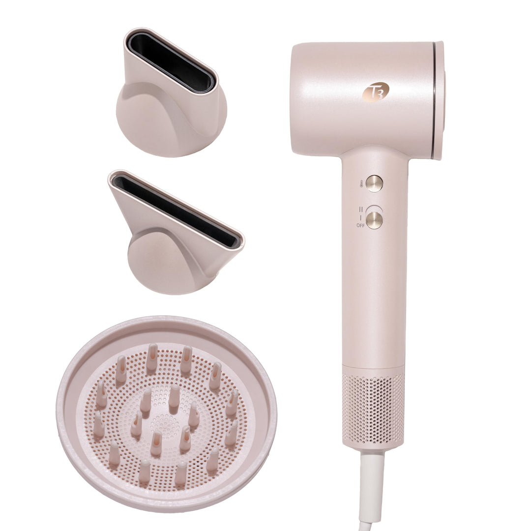 T3 LuxeDry High-Performance Hair Dryer Set with Drying Concentrator, Styling Concentrator & Diffuser Attachments |Fast, Powerful Drying & Styling |for All Hair Types Retail $149.99