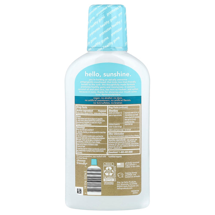 Hello, Mouthwash, Antigingivitis, Natural Mint, 16 fl oz - 2 Pack