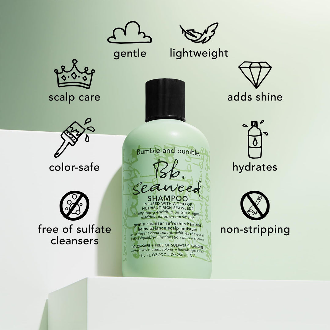 Bumble and bumble. Seaweed Hydrating Shampoo | For Fine-to-Medium Hair or Daily Washer | Sulfate-Free + Color Safe | StandardSize, 8.5 Fl Oz