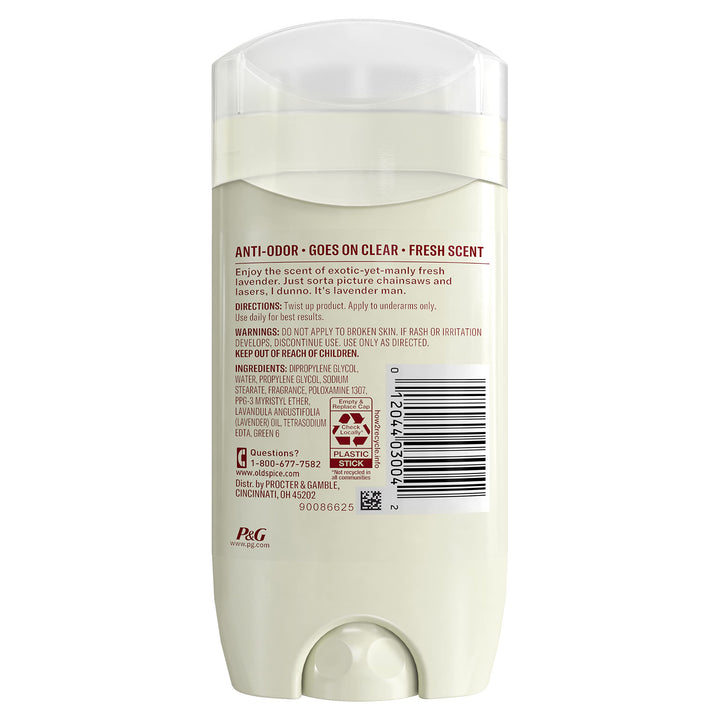 Old Spice Deodorant for Men Inspired By Nature Wilderness With Lavender 3 oz Retail $10.76