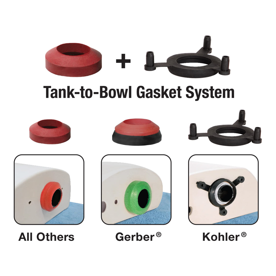 Fluidmaster K-507A-008 Universal 2-Inch Adjustable Toilet Flush Valve Repair Kit with Toilet Tool Multicolor Retail $18.79