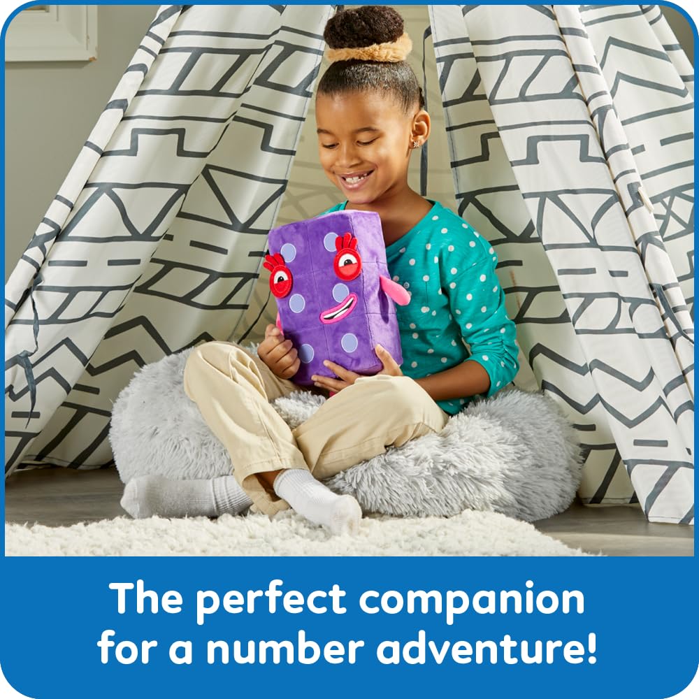 hand2mind Numberblock Six Playful Pal, Plush Figure Toys, Numbers for Toddlers, Cute Stuffies, Preschool Math Learning Toys, Stuffed Animal, Small Plushies, Counting Blocks, Birthday Gifts for Kids Retail $19.99