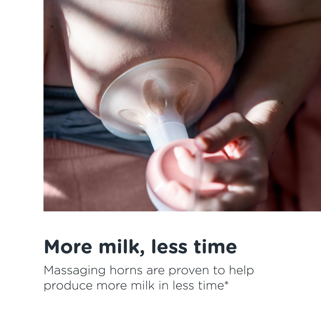 Tommee Tippee Made for Me Double Electric Breast Pump, Baby Bottles Included, 9 Express Modes, Massaging Cushions, USB Rechargeable Portable Breast Pump, Strong Suction, Quiet Retail $86.00