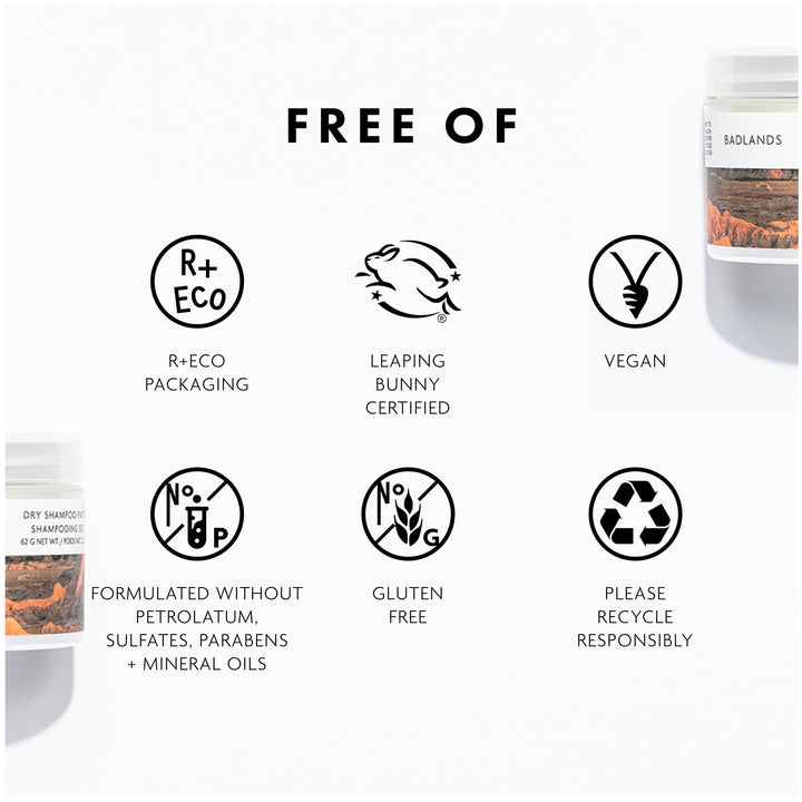 R+Co Badlands Dry Shampoo Paste | Part Dry Shampoo, Part Styling Paste | Adds Texture, Absorbs Oil, Matte Finish | 2.2 oz