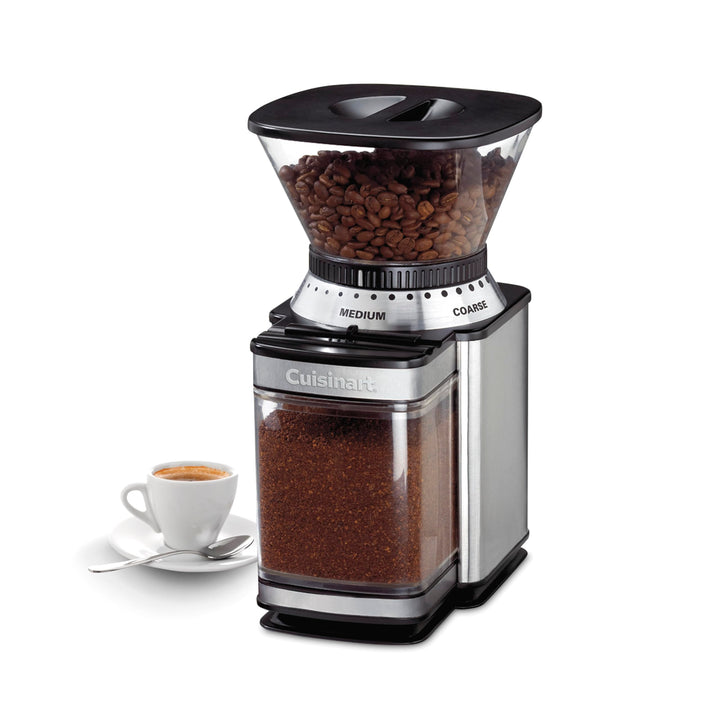 Cuisinart Coffee Grinder, Electric One-Touch Automatic Burr Coffee Grinder with 18-Position Grind Selector, Cup Size Selector for 4 Ã¢â‚¬â€œ 18 Cups, DBM-8P1, Black Stainless