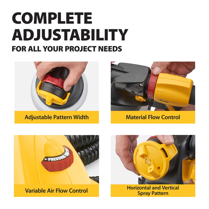 Wagner SprayTech 0529090 FLEXiO 4000 Stationary HVLP Paint and Stain Sprayer, Sprays Most Unthinned Latex, Includes Two Nozzles, iSpray Nozzle and Detail Finish Nozzle Retail $240.00