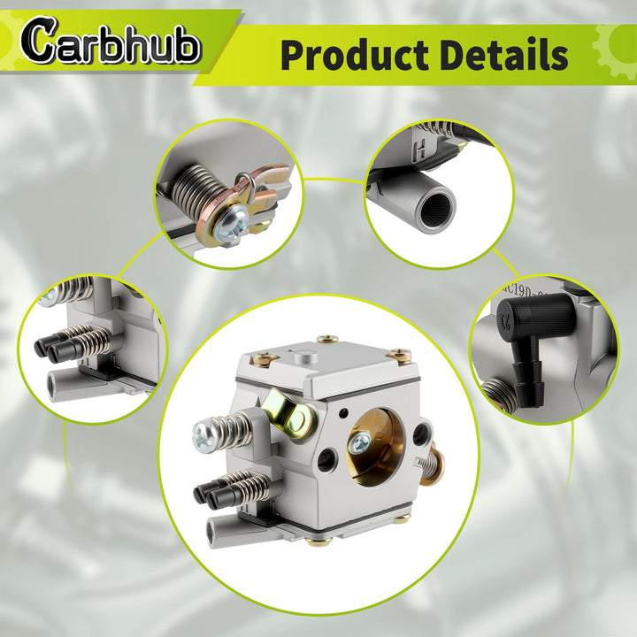 Carbhub MS380 Carburetor for Sthil 038 MS380 MS381 MS382 038 AV Super Magnum Chainsaw for Zama C3-S148 for Tillotson HE-19 Carb Replace Number 11191200602 11191200605 11191200650