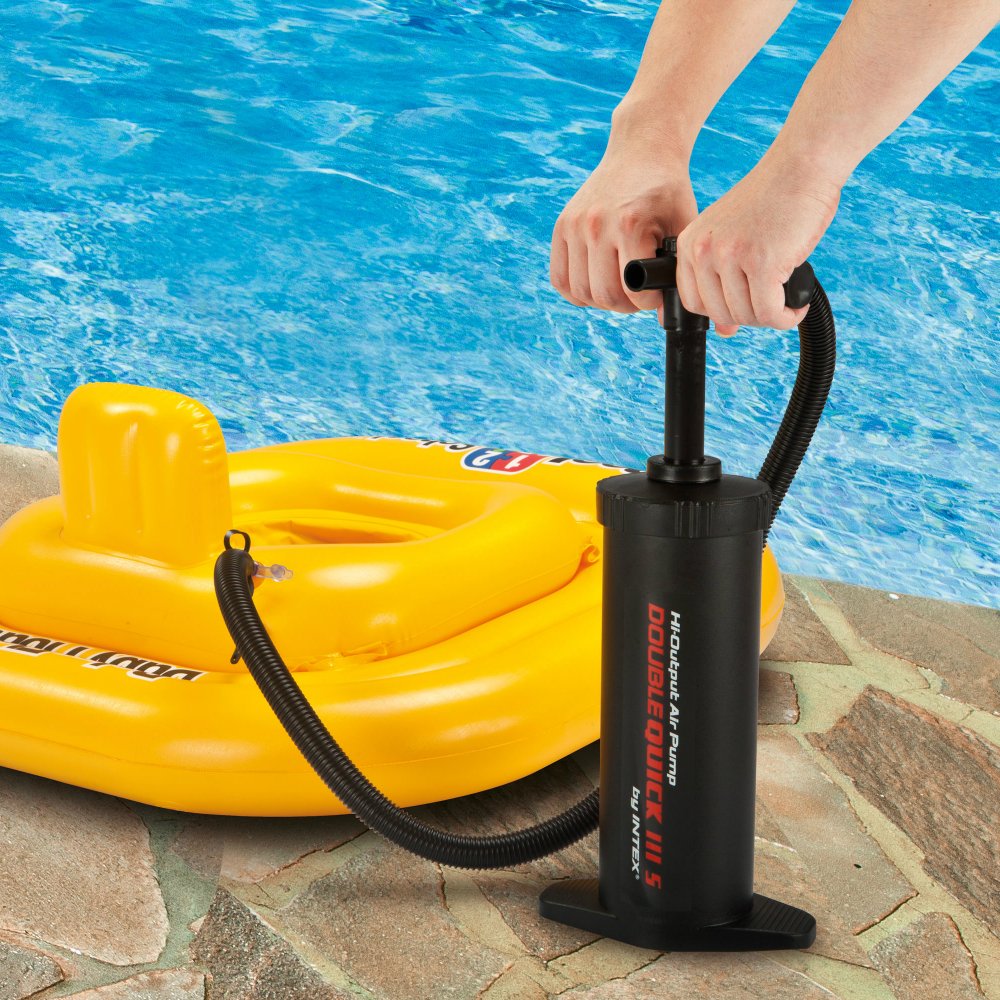 Intex Double Quick III S Hand Pump, 14.5", Black Retail $14.99