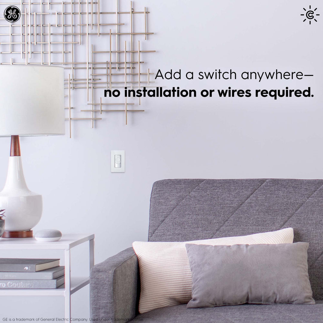 GE CYNC Dimmer Smart Switch, Wire-Free, Dimmer + White Tones Control with Bluetooth, No Wiring Required (Packaging May Vary) Retail $27.99