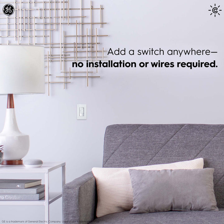 GE CYNC Dimmer Smart Switch, Wire-Free, Dimmer + White Tones Control with Bluetooth, No Wiring Required (Packaging May Vary) Retail $27.99