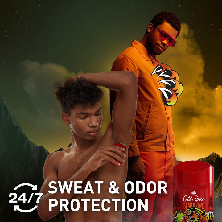 Old Spice Wild Collection Men's Deodorant, Bearglove 3 oz Retail $7.97