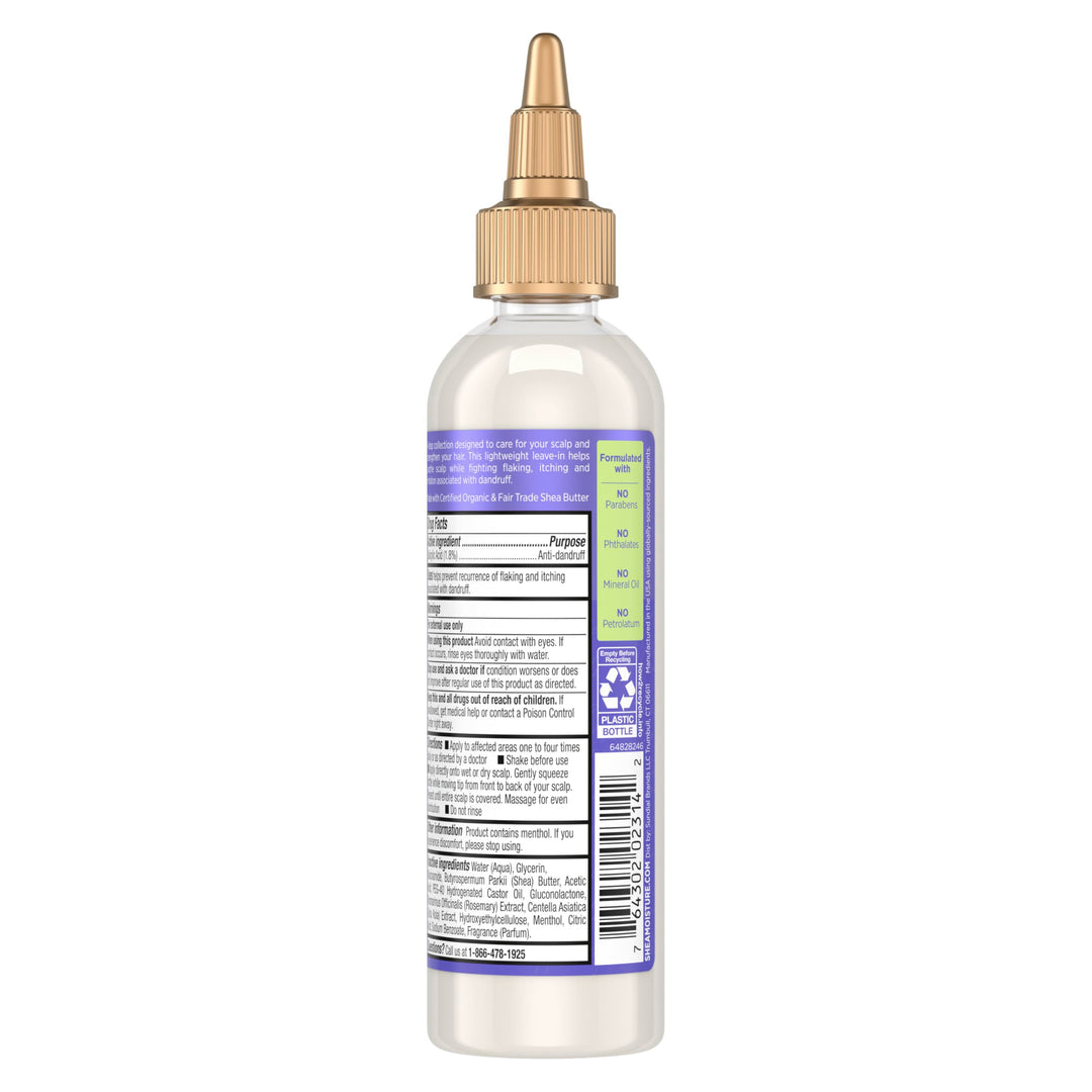 SheaMoisture Anti-Dandruff Leave-In Apple Cider Vinegar & Salicylic Acid To Soothe Scalp System for a Healthier Scalp 4 oz