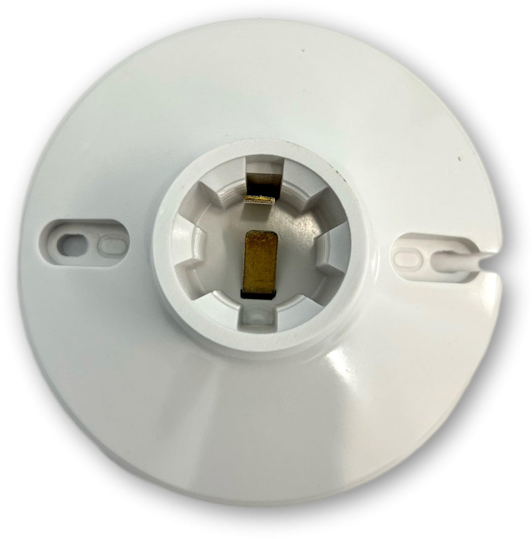Eaton S1174W-F-LW Keyless Ceiling Lampholder; High-Temperature Plastic to Reduce Breakage; Keyless Switch; Medium Base; 14-10 AWG; for use with 3.75 or 4-inch Box; 250V/660W Retail $24.00