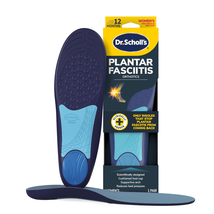 Dr. SchollÃ¢â‚¬â„¢s Plantar Fasciitis Relief Orthotic Insoles for Women - The Only Proven Insole to Stop Plantar Fasciitis from Coming Back, Immediately Relieves Pain, Heel Spurs, Arch Support Inserts