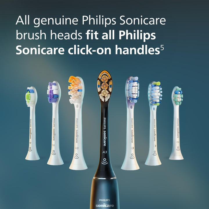 Philips Sonicare G3 Two-in-One - Genuine Replacement Electric Toothbrush Heads, White, 4 Pack One Year Supply, HX9054/65
