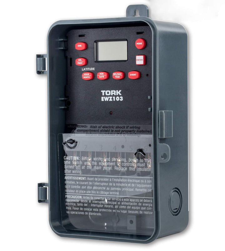 EWZ Series Multipurpose Control Astronomic 7 Day Time Switch, 120-277 VAC Input Supply, 1 Channel, DPST Output Dry Contact Retail $120.98