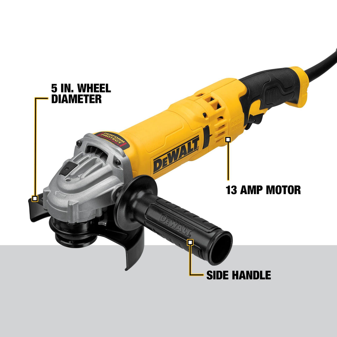 DEWALT Angle Grinder Tool, 4-1/2-Inch to 5-Inch, Trigger Switch (DWE43113) Retail $210.00