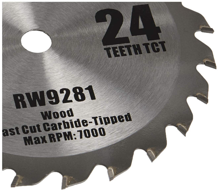 Rockwell RW9281 4 1/2-Inch 24T Carbide Tipped Compact Circular Saw Blade