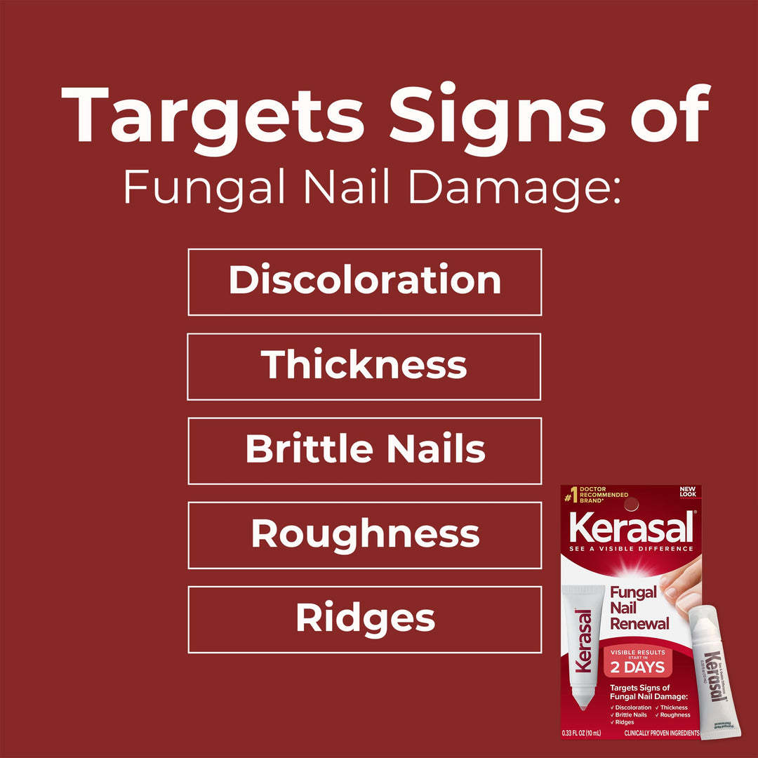 Kerasal Nail Fungus Extra Strength | Restorative Nail Repair for Damaged Nails, 0.33 fl oz (Packaging May Vary)