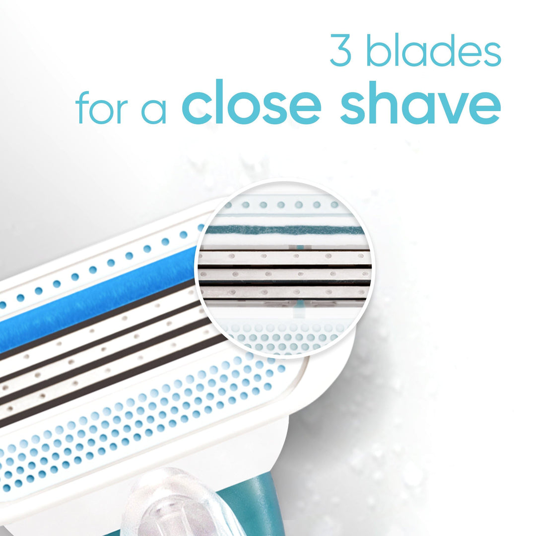 Gillette Venus Smooth Women's Razor Handle + 6 Refills with Soft-Grip Gel Handle Retail $19.94