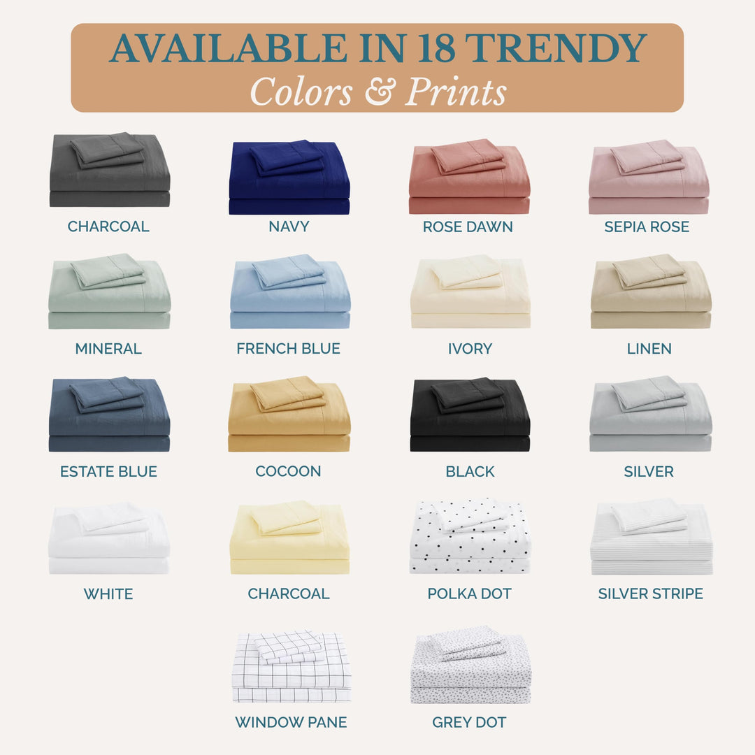 Casa Platino 3 Piece Set Includes Twin Flat Sheet, Fitted Sheet and 1 Pillowcase, Ultra Soft Hydro-Brushed Microfiber, Twin Size Sheets Set with Deep Pockets - French Blue Retail $35.99