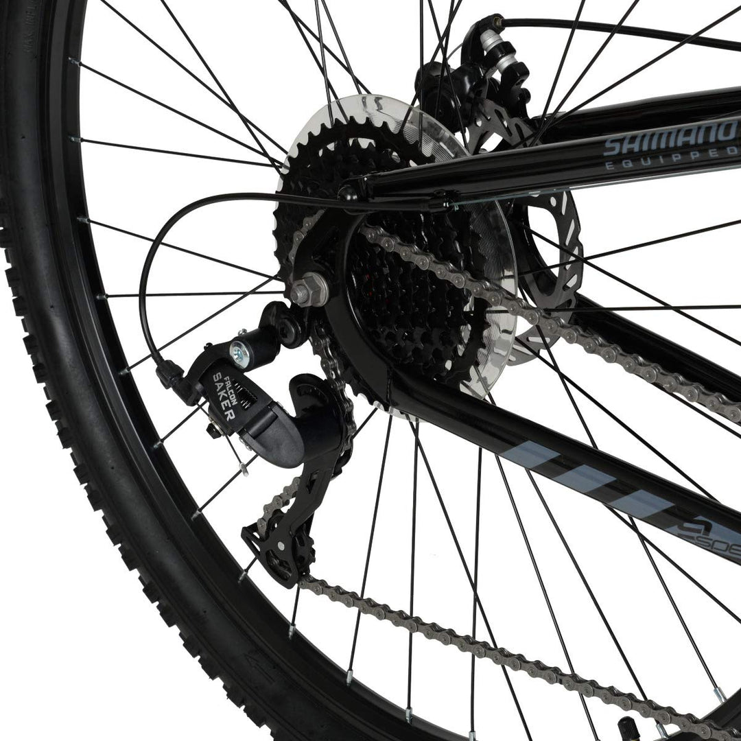 Hyper Mountain Bike for Men or Women 29 Inch Mountain Bike. Shimano 9 Speed Shifters and Lightweight Aluminum Hard Tail MTB Bike Frame. Full Suspension Explorer (Red)