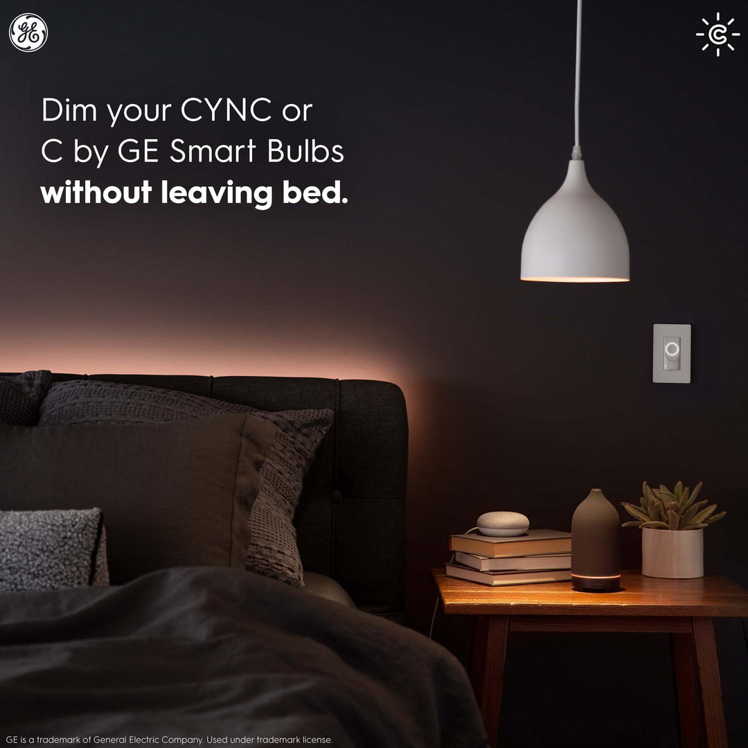 GE CYNC Dimmer Smart Switch, Wire-Free, Dimmer + White Tones Control with Bluetooth, No Wiring Required (Packaging May Vary) Retail $27.99