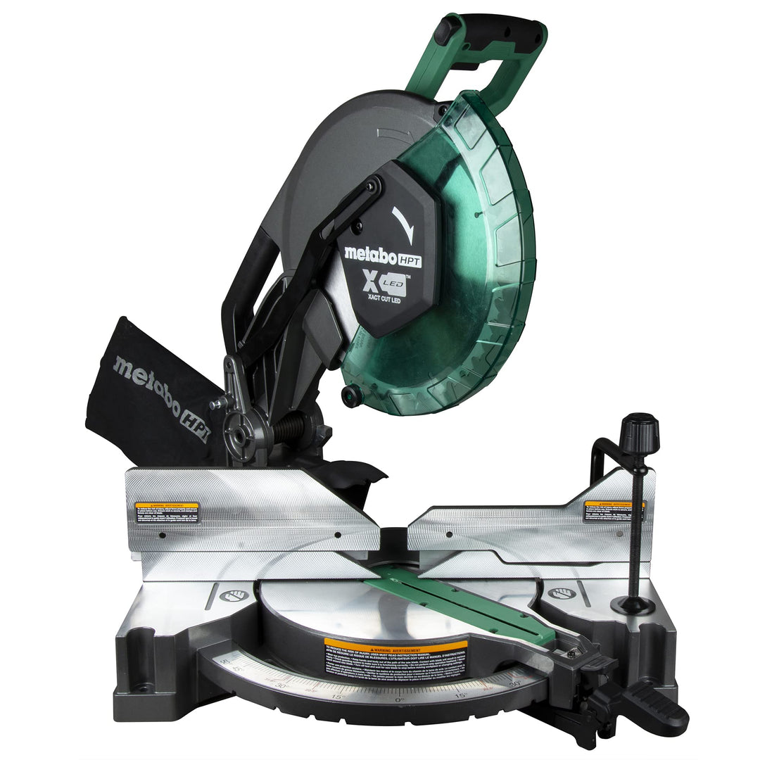 Metabo HPT 12-Inch Compound Miter Saw | Xact Cut LED Shadow Line System | Dual Bevel | C12FDHB Retail $299.00