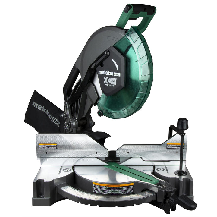 Metabo HPT 12-Inch Compound Miter Saw | Xact Cut LED Shadow Line System | Dual Bevel | C12FDHB Retail $299.00