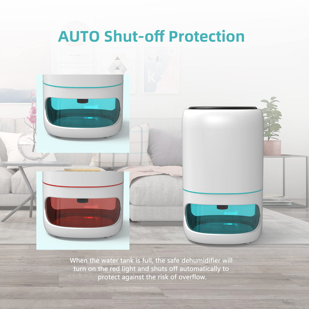 Hoomace 2 In 1 Small Humidifier Dehumidifier Combo, Humidifiers Dehumidifier For Home Bedroom With Drain Hose Temperature Display,4 Modes,7 Color LED Lights,Timer Set Retail $65.00
