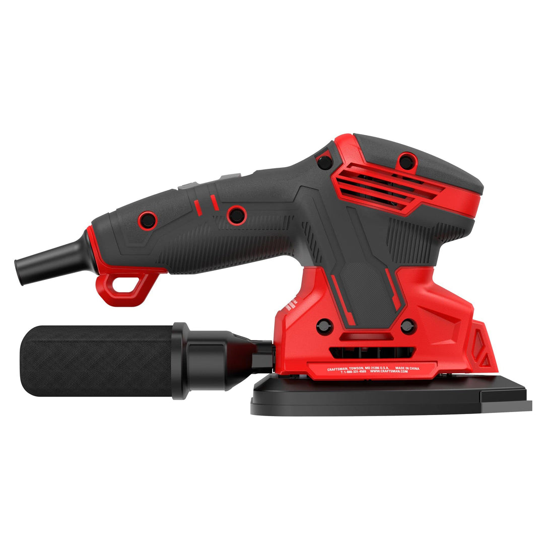 CRAFTSMAN Detail Sander, Corded Mouse Sander for Woodworking, Includes 2 Attachments, Sandpaper Sheets and Dust Bag (CMEW210) Retail $69.00