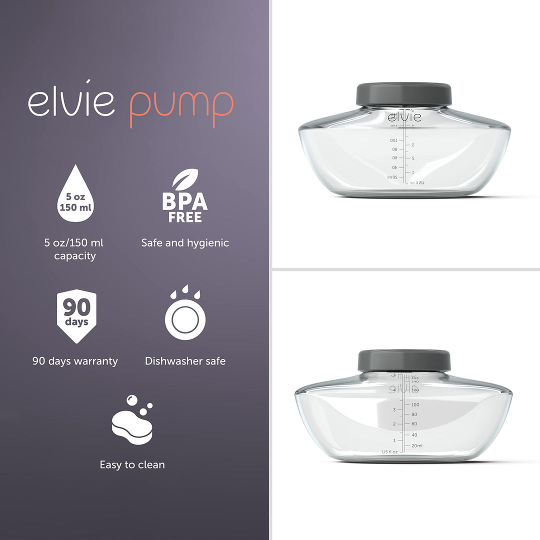 Elvie Pump - Breastmilk Storage Bottles - BPA Free - Breast Feeding Essentials - 3 Pack Retail $25.99