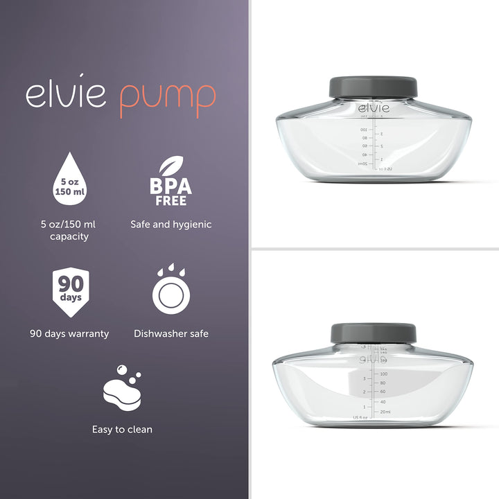 Elvie Pump - Breastmilk Storage Bottles - BPA Free - Breast Feeding Essentials - 3 Pack Retail $25.99