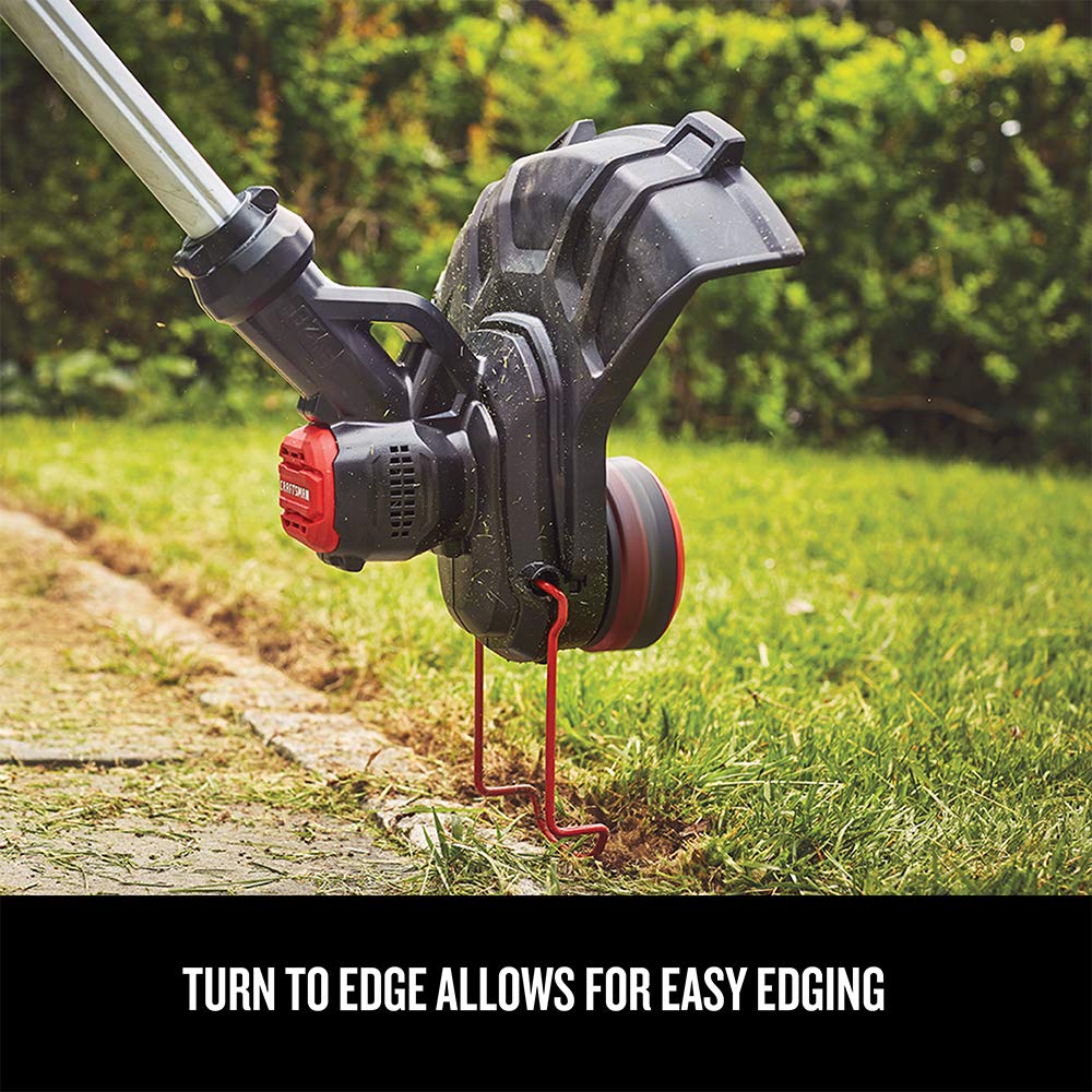 CRAFTSMAN V20 Weed Wacker Cordless String Trimmer and Edger, Weed Eater Includes 2.0 Ah Battery and Charger, Lightweight, Extended Runtime, 2 Speed (CMCST900D1) Retail $119.00