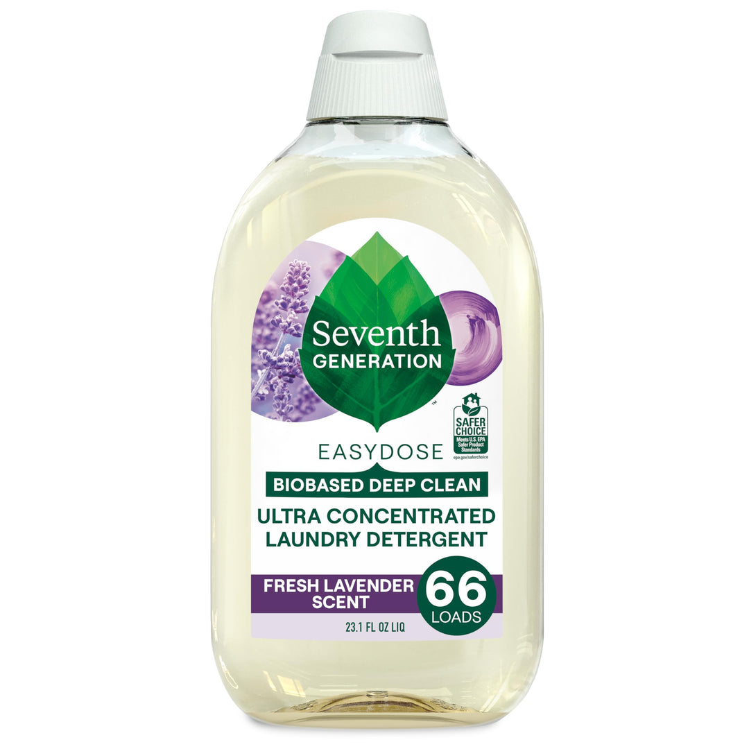 Seventh Generation EasyDose Laundry Detergent Fresh Lavender Ultra Concentrated Washing Detergent 23 oz Retail $13.99