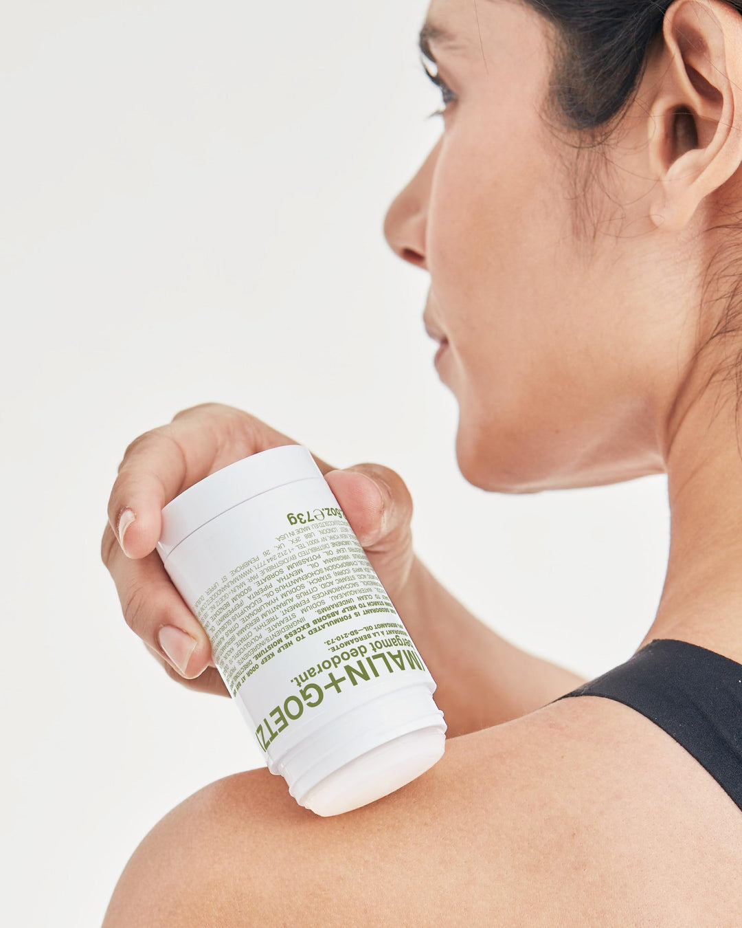 MALIN+GOETZ Bergamot Deodorant, natural effective odor & sweat defense, for all skin types, clear color, no residue/stains, free of aluminum, alcohol, baking soda, parabens, cruelty free 2.6 Fl Oz