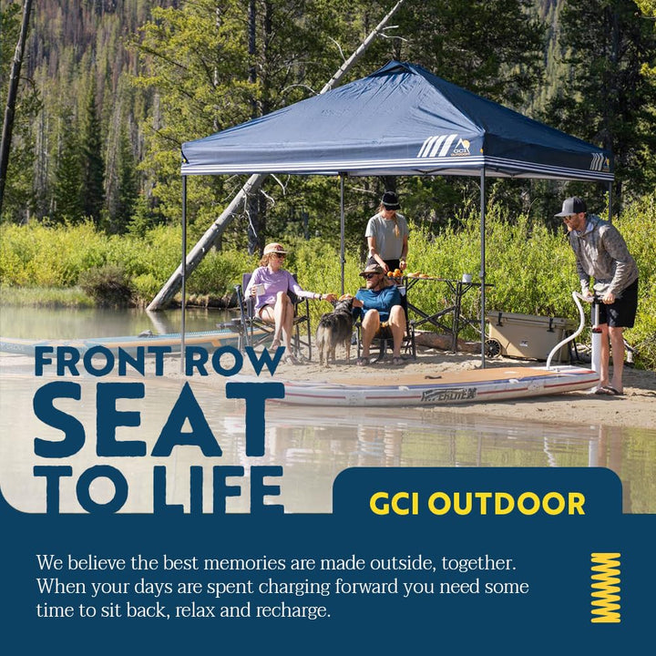 GCI Outdoor LevrUp Pop Up Canopy Tent, 10x10, Mercury Gray Retail $250.00