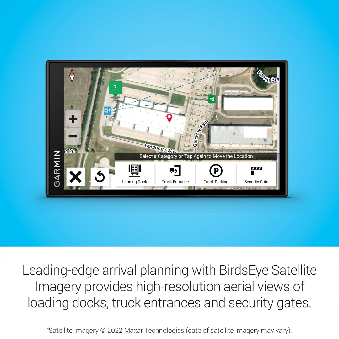 Garmin dezl OTR610, Large, Easy-to-Read 6" GPS Truck Navigator, Custom Truck Routing, High-Resolution Birdseye Satellite Imagery Retail $349.99