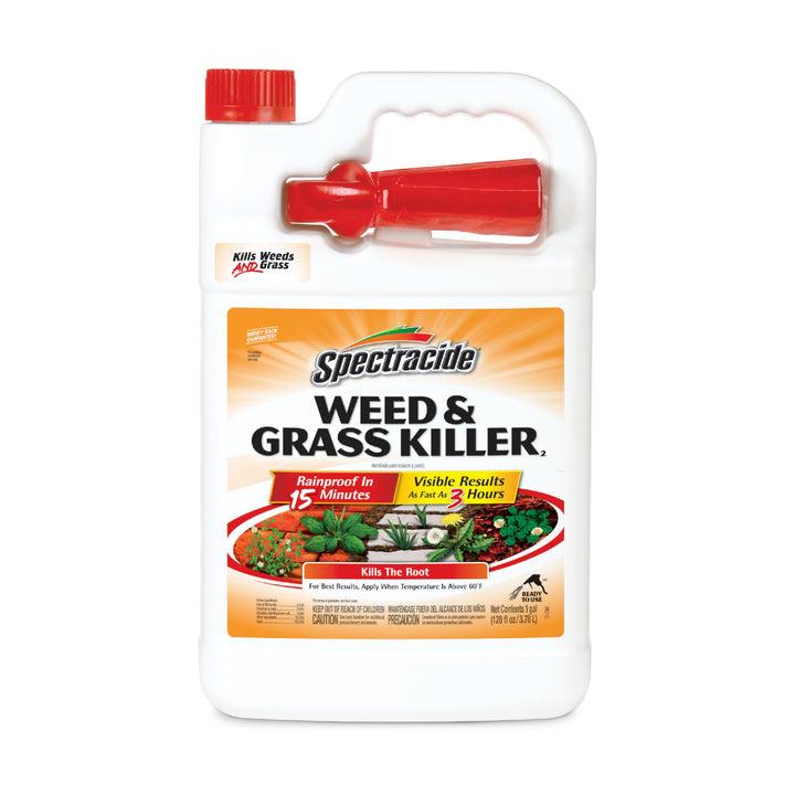 Spectracide Weed & Grass Killer, Use On Driveways, Walkways and Around Trees and Flower Beds, 1 Gallon (RTU Spray) Retail $12.49