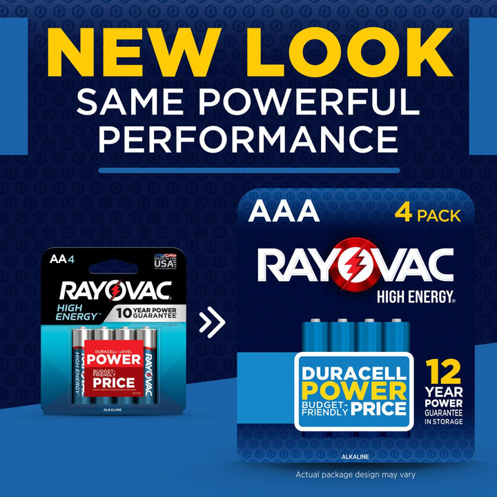 Rayovac High Energy AAA Batteries (36 Pack), Alkaline Triple A Batteries Retail $19.97