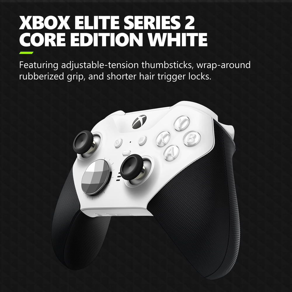 Xbox Elite Series 2 Core Wireless Gaming Controller – White Series X|S, One, Windows PC, Android, and iOS Retail $149.99