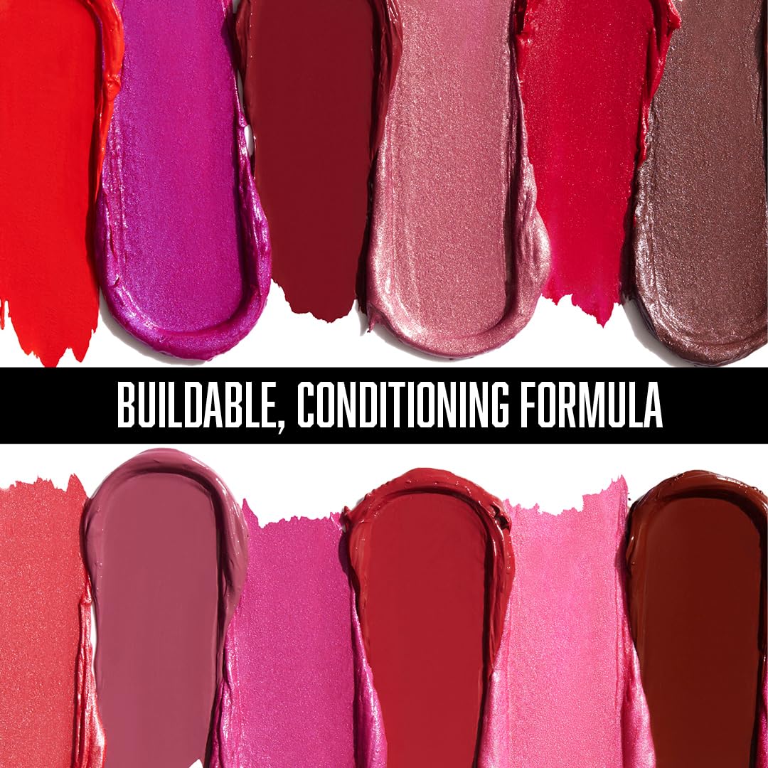 wet n wild Silk Finish Lipstick, Hydrating Rich Buildable Lip Color, Formulated with Vitamins A,E, & Macadamia for Ultimate Hydration, Cruelty-Free & Vegan - Black Orchid Retail $1.39