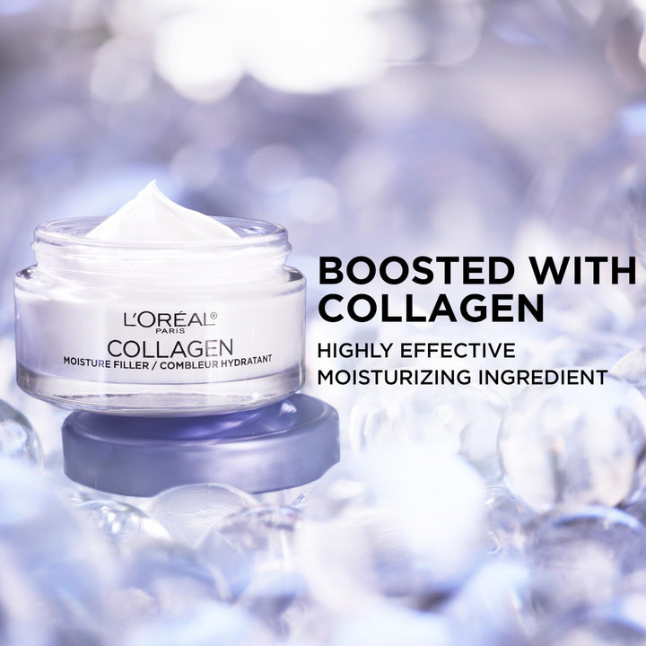 LÃ¢â‚¬â„¢Oreal Paris Collagen Daily Face Moisturizer, Anti Aging Face Cream to Reduce Wrinkles and Provide Intense Hydration, 1.7 oz