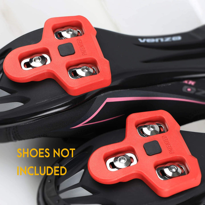 CyclingDeal Compatible with Peloton Look Delta (9 Degree) Bike Cleats - Indoor Cycling & Road Bike Bicycle Cleat Set - Fully Identical or Compatible with Peloton Indoor Bikes Pedals and Shoes Retail $22.50