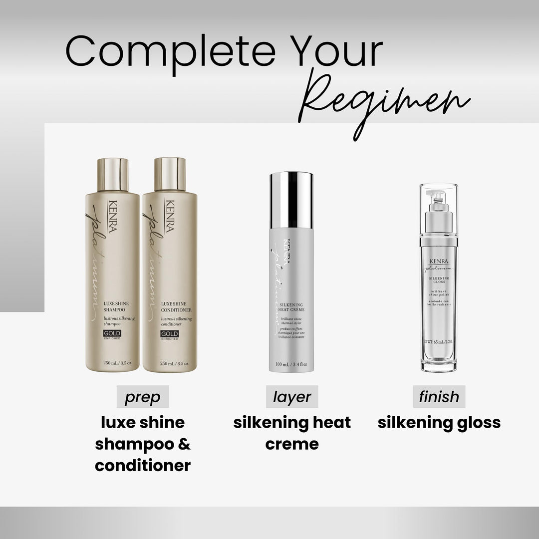 Kenra Professional Platinum Silkening Gloss | Brilliant Shine Polish | Medium To Coarse Hair | 2.26 fl. Oz Retail $29.00