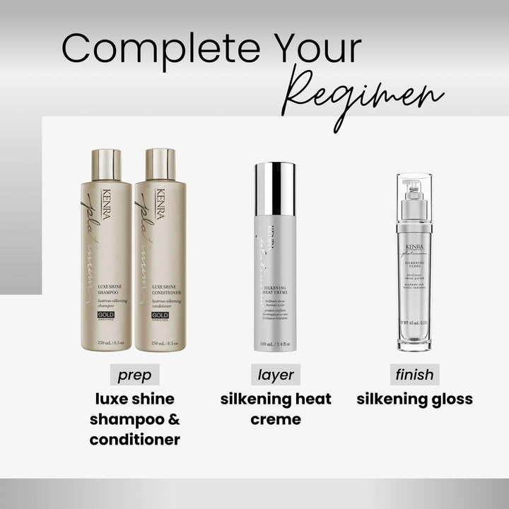 Kenra Professional Platinum Silkening Gloss | Brilliant Shine Polish | Medium To Coarse Hair | 2.26 fl. Oz Retail $29.00