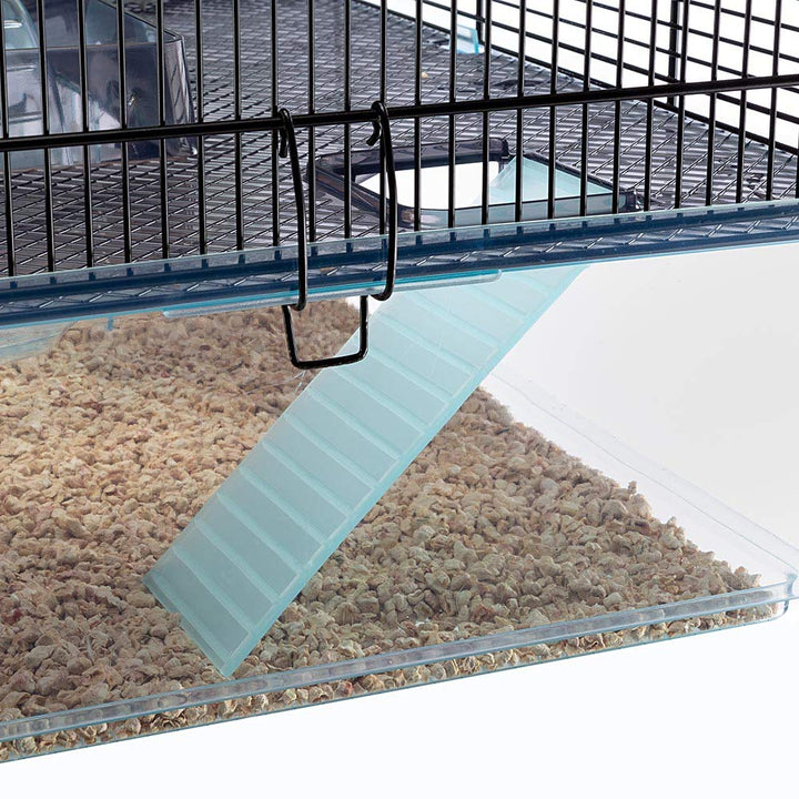 Ferplast Favola Hamster Cage Includes Free Water Bottle, Exercise Wheel, Food Dish & Hamster Hide-Out Large Hamster Cage Measures 23.6L x 14.4W x 11.8H-Inches