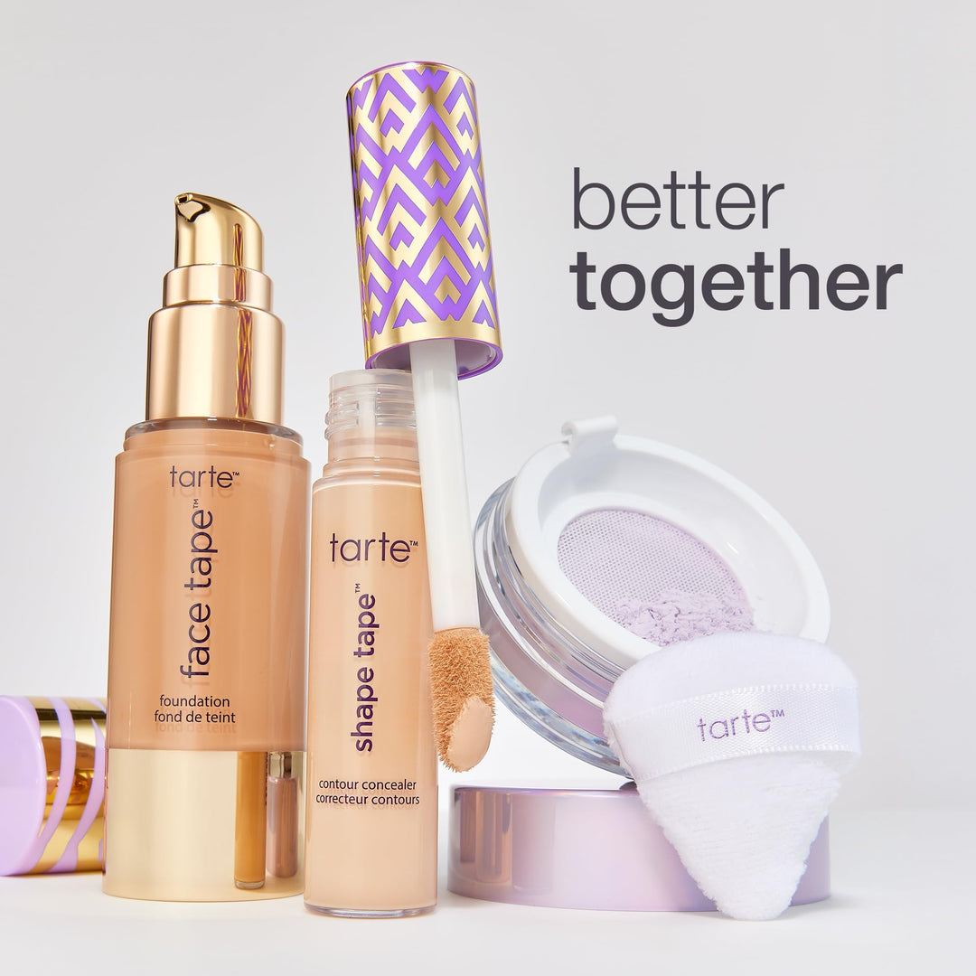 Tarte Face Tape Foundation Ã¢â‚¬â€œ Coverage Matte Finish Foundation with Snow Mushroom & Hyaluronic Acid for Hydration, Waterproof, Vegan & Cruelty-Free