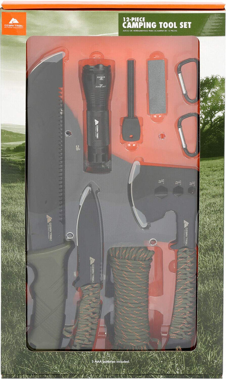 12 Piece Camping Tool Set