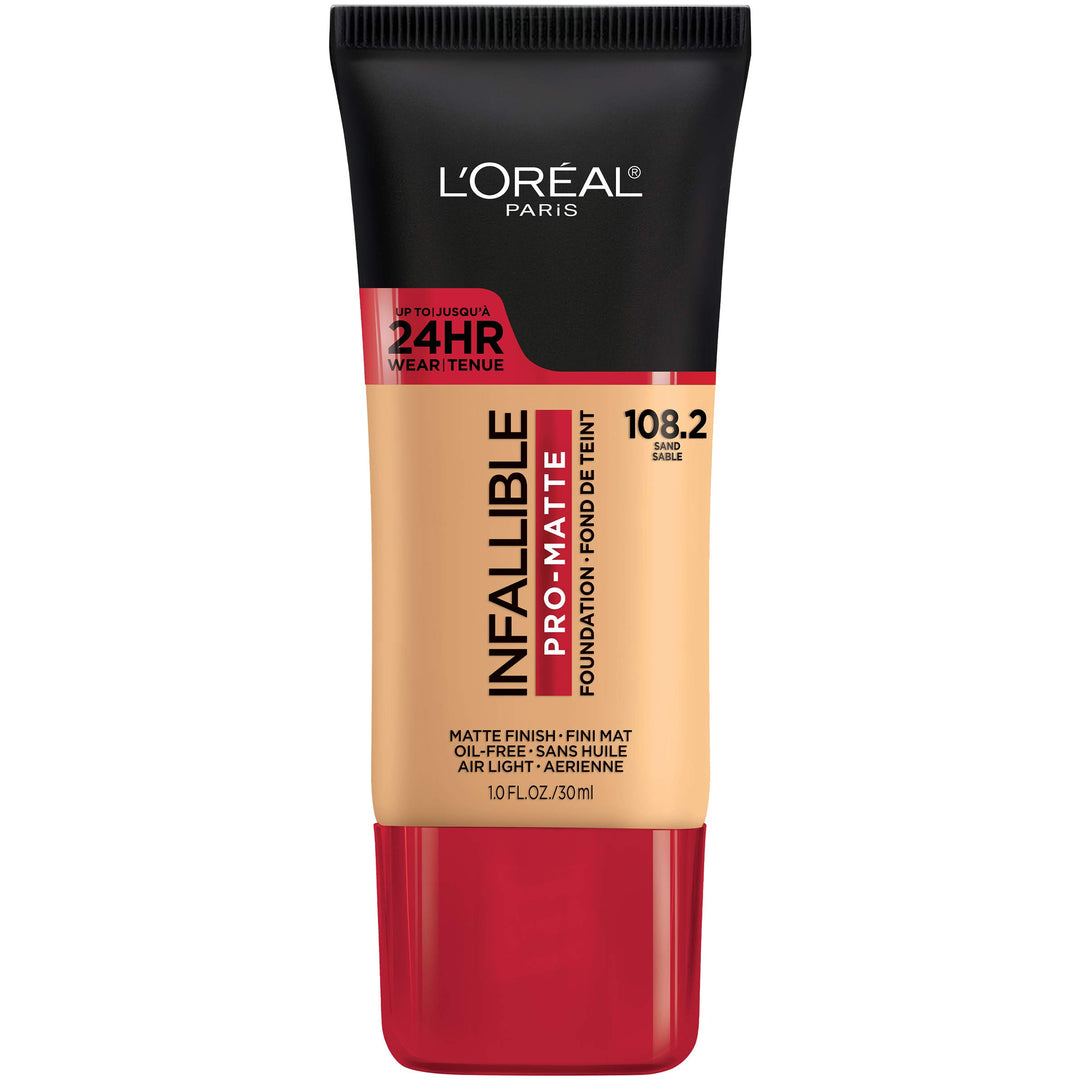 L'Oreal Paris Cosmetics Makeup Infallible Pro-Matte Liquid Longwear Foundation, Sand, 1 fl oz Retail $14.99